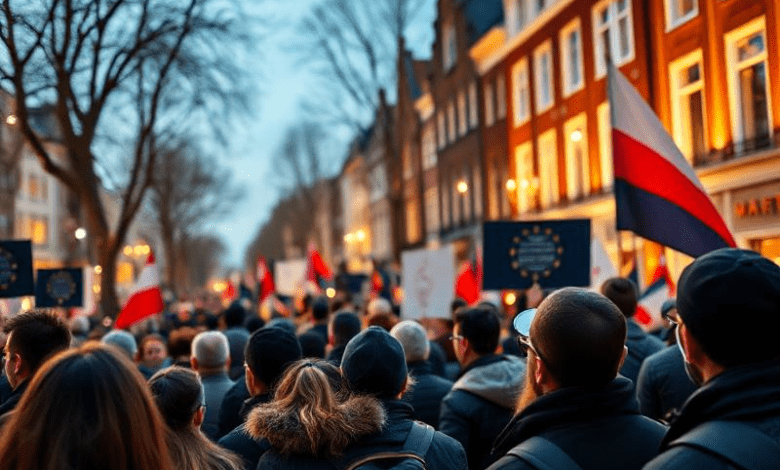 Демонстрации в Амстердаме — политический контекст